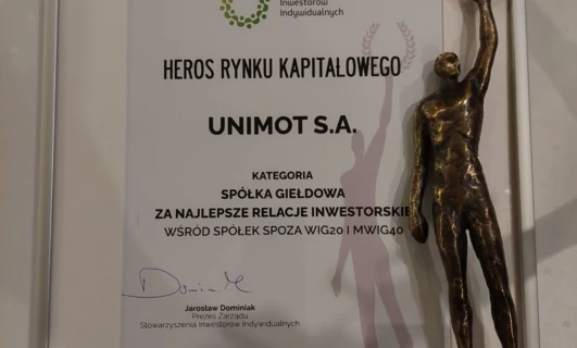 Unimot awarded the title of the “Capital Market Hero”