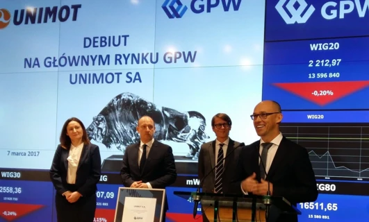 UNIMOT has debuted on the Warsaw Stock Exchange, PDA rate has gone up by 20%