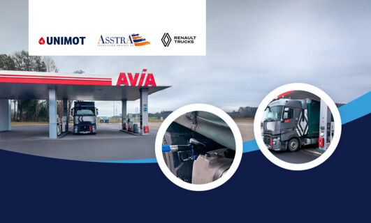 AsstrA-Associated Traffic AG tests HVO100 fuel at the AVIA Station in Myszęcin – another step towards transport decarbonization